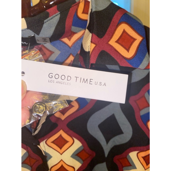 Women's Good Time U.S.A Dress, Size L, Black Multi - Picture 3 of 8